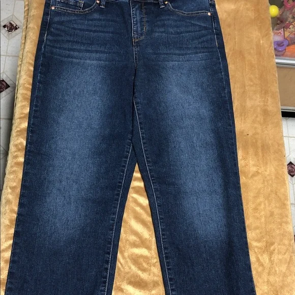 Ella Moss Deep Blue Straight Leg Jeans - Picture 2 of 6